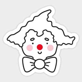 Cute clown Sticker